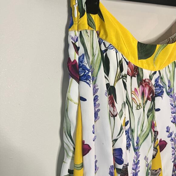 Rococo Sand Anthropologie Aprile Floral Skirt Size 10 - Picture 7 of 9